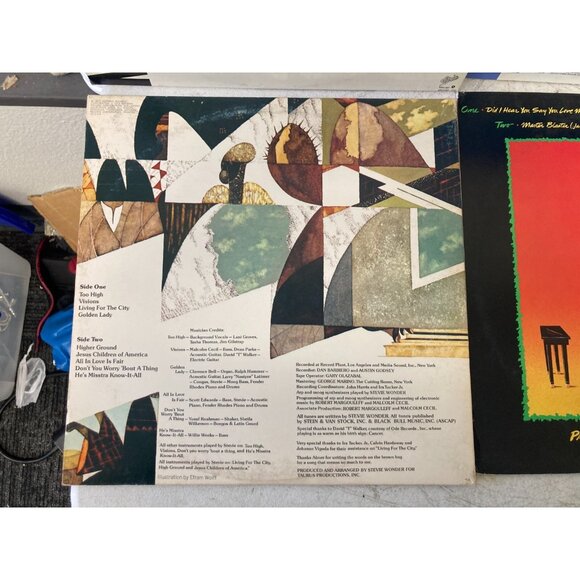 6Pcs Vinyl Records Whitney Houston, Bad by Michael Jackson, Madonna, Stevie Wand - Picture 9 of 14